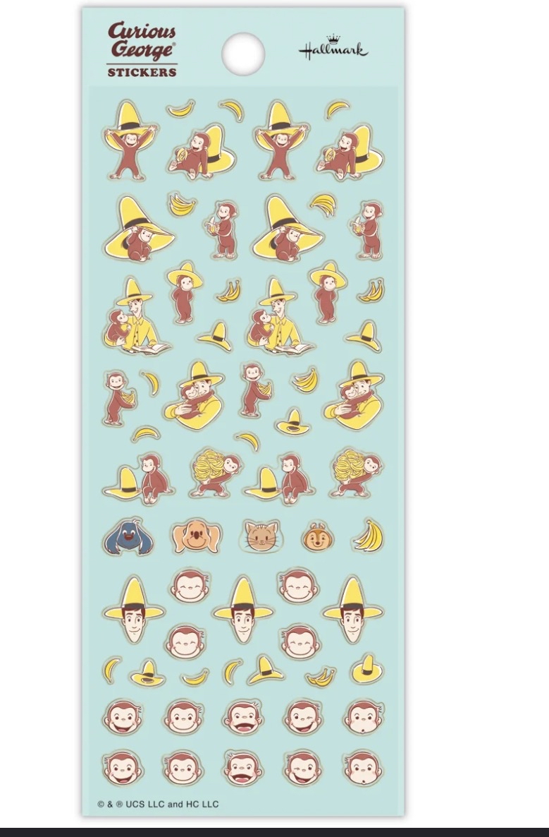 Curious George 貼紙