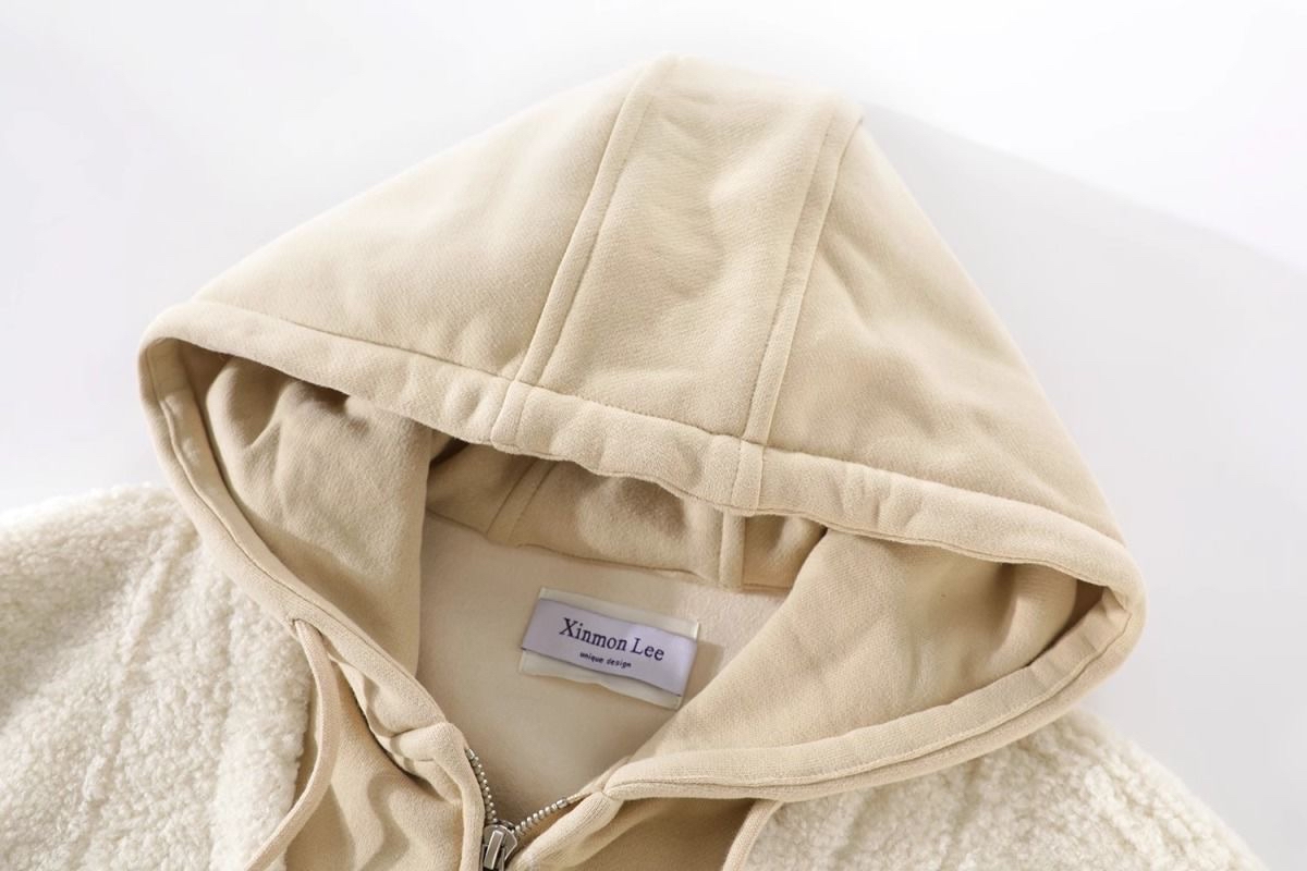 成人假2件毛毛有帽外套