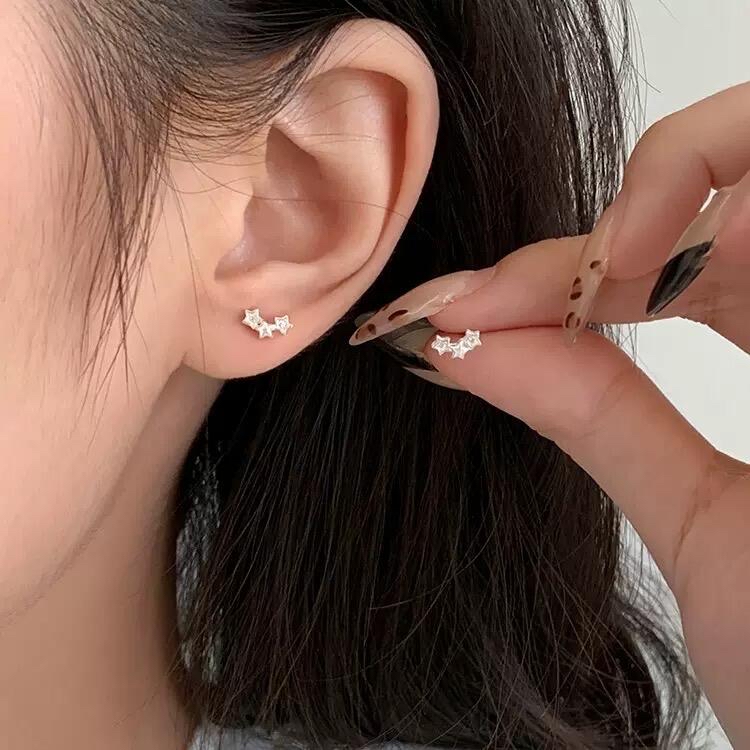微笑星星耳钉