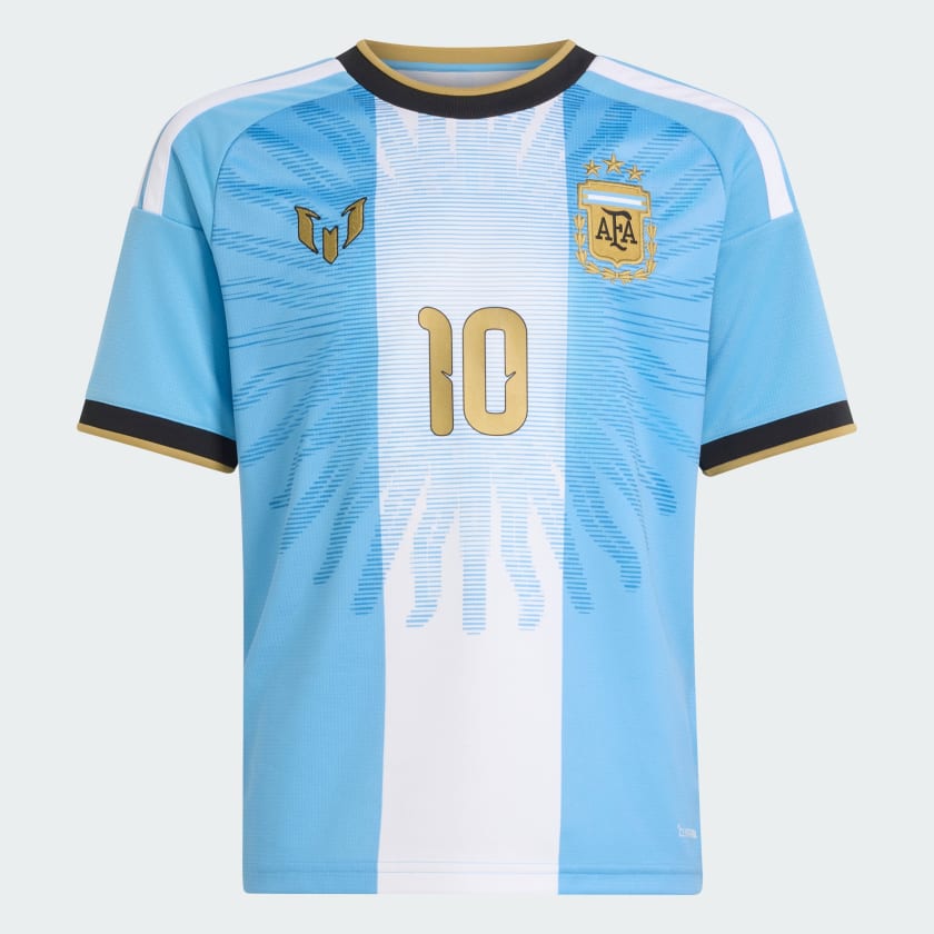 🔥 Adidas x Messi 美斯阿根廷紀念大童球迷版球衣 (連MESSI金色印字) LD3307