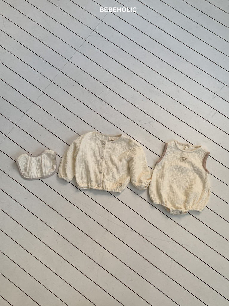 🌸預訂 韓國直送🌸🇰🇷BEBEHOLIC三色背心包屁衣/圍兜/開襟外套