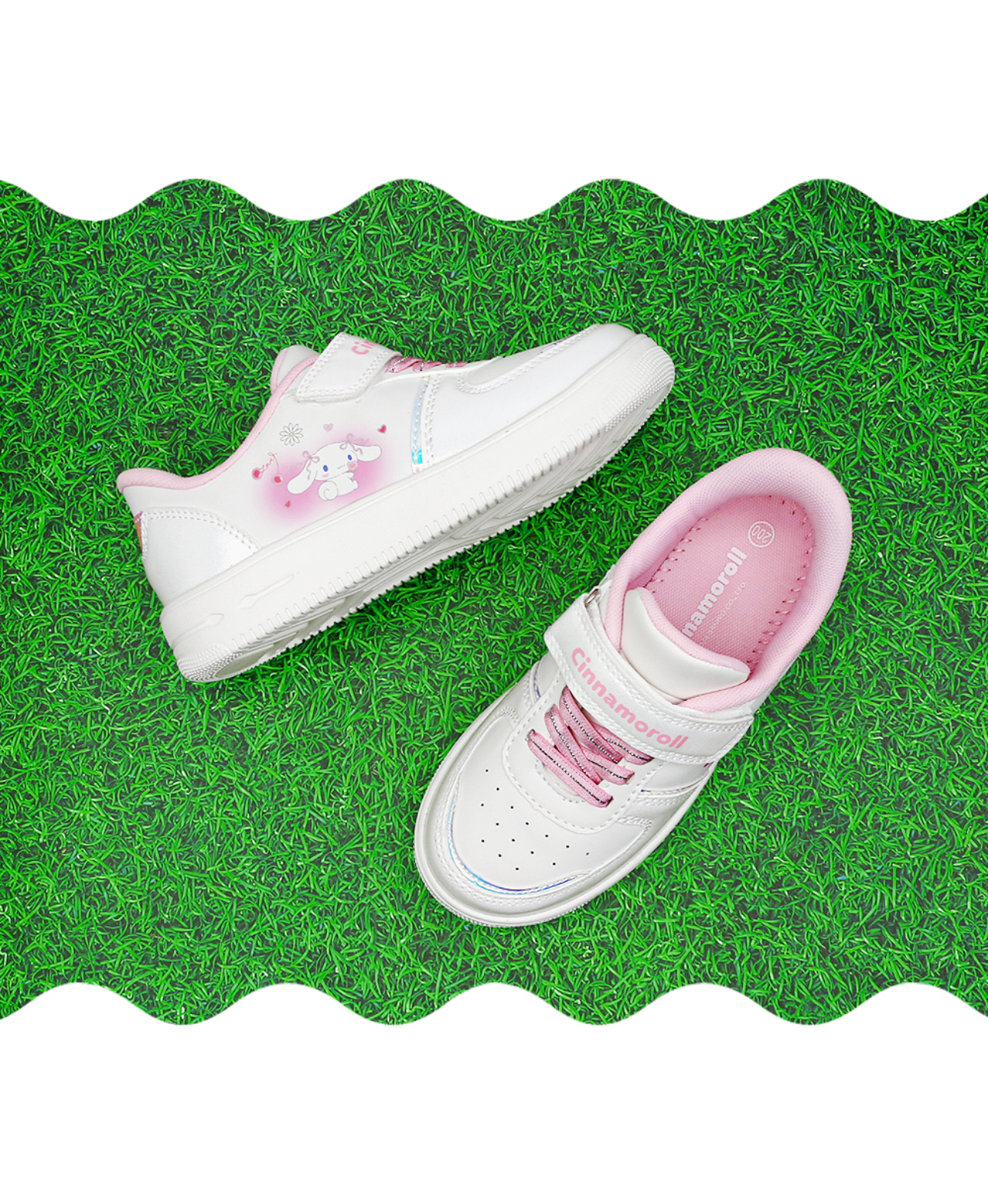 🇰🇷預訂 韓國直送🇰🇷Sanrio 玉桂狗人物印花魔術貼波鞋