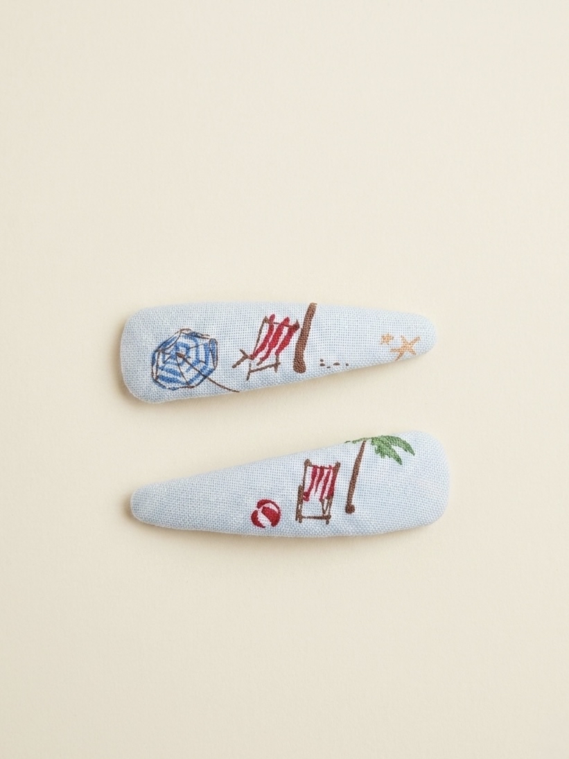 夏日海灘風情水滴夾（6cm）