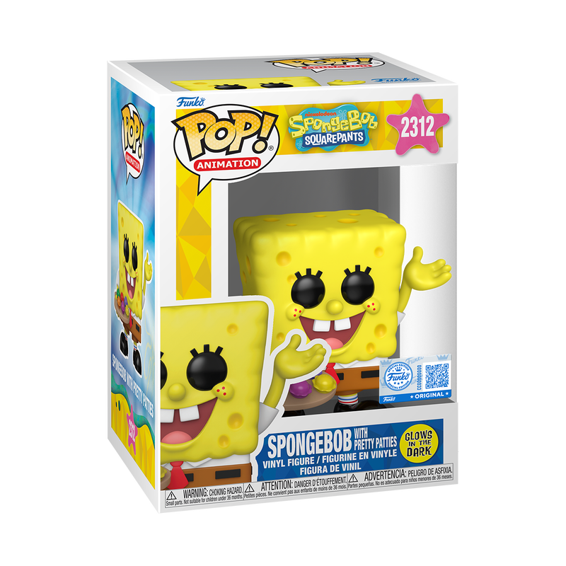 📦訂購 美國代購 Funko POP! SpongeBob with Pretty Patties (Glow) Figure 海綿寶寶 模型