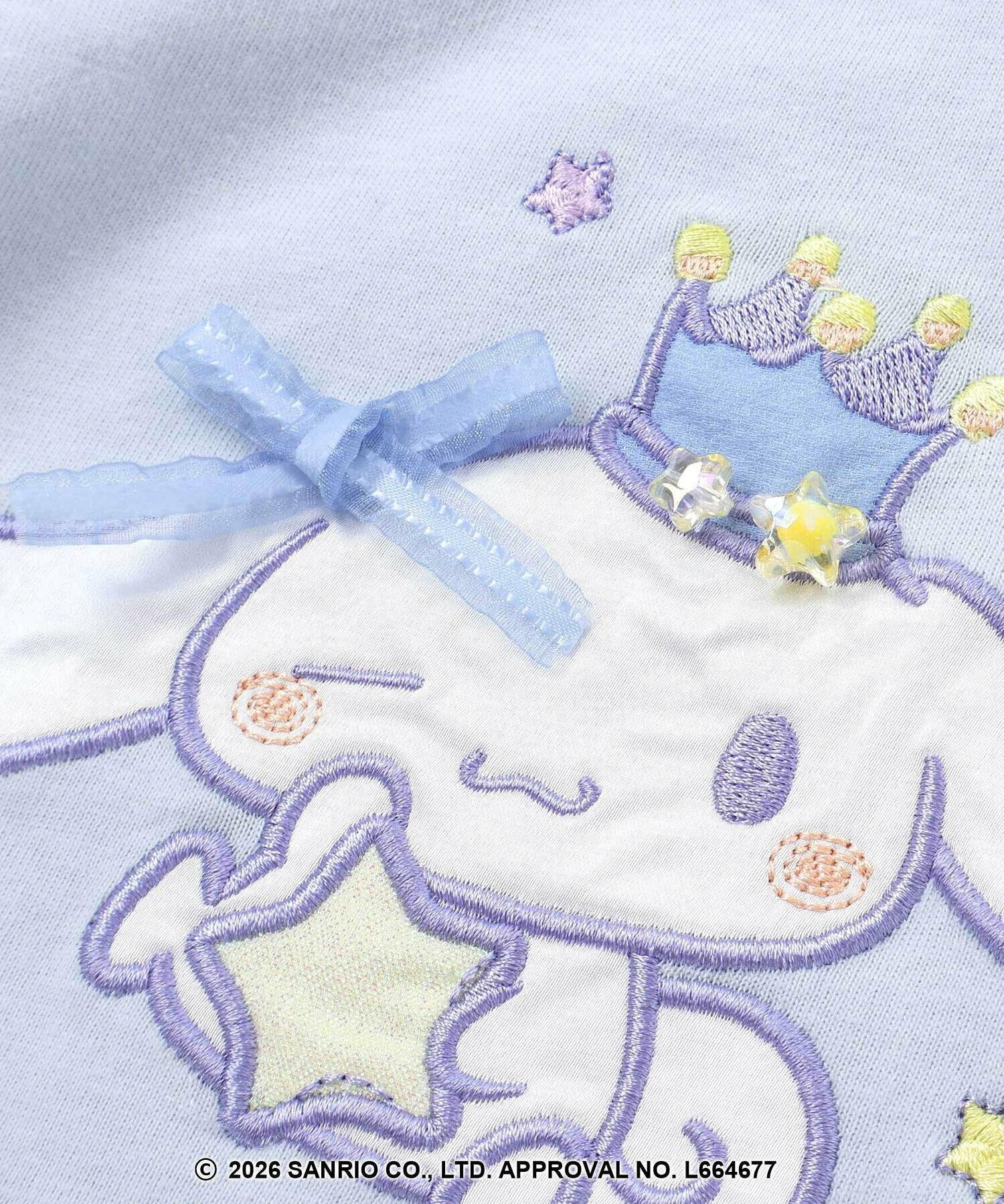 🆕【⭐訂購⭐】🇯🇵日本直送 🌀 #Sanrio 刺繡圖案 薄紗泡泡袖 長袖T恤🌀 [ELBA-0090][260224]
