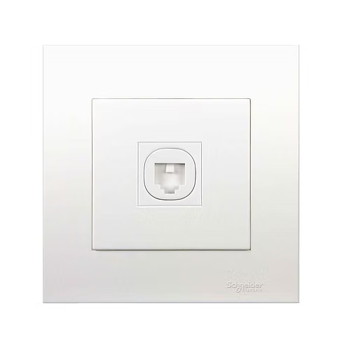 施耐德 元雅 白 單位 CAT3電話插座