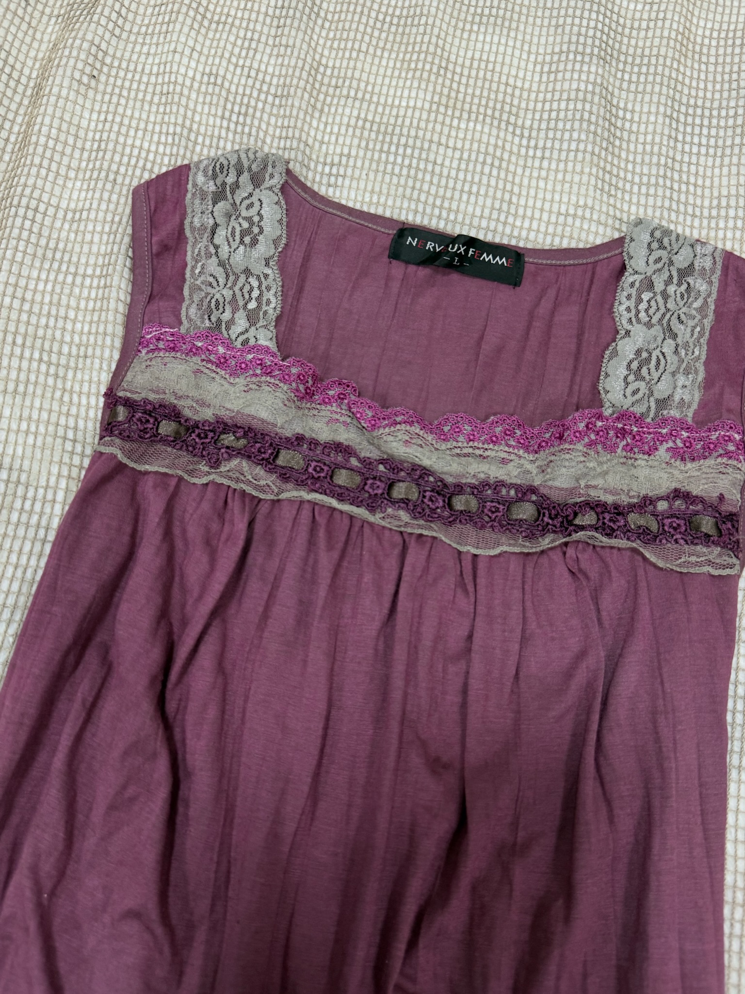 Fairycore Purple Lace Camisole