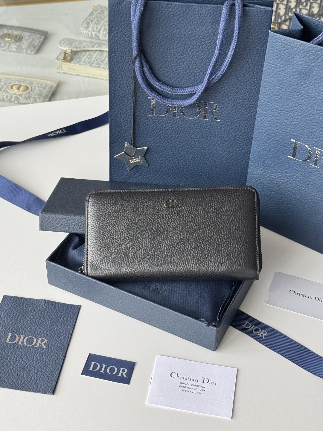 【原單】DIOR CD Icon Long Zipped Wallet 長型拉鏈銀包