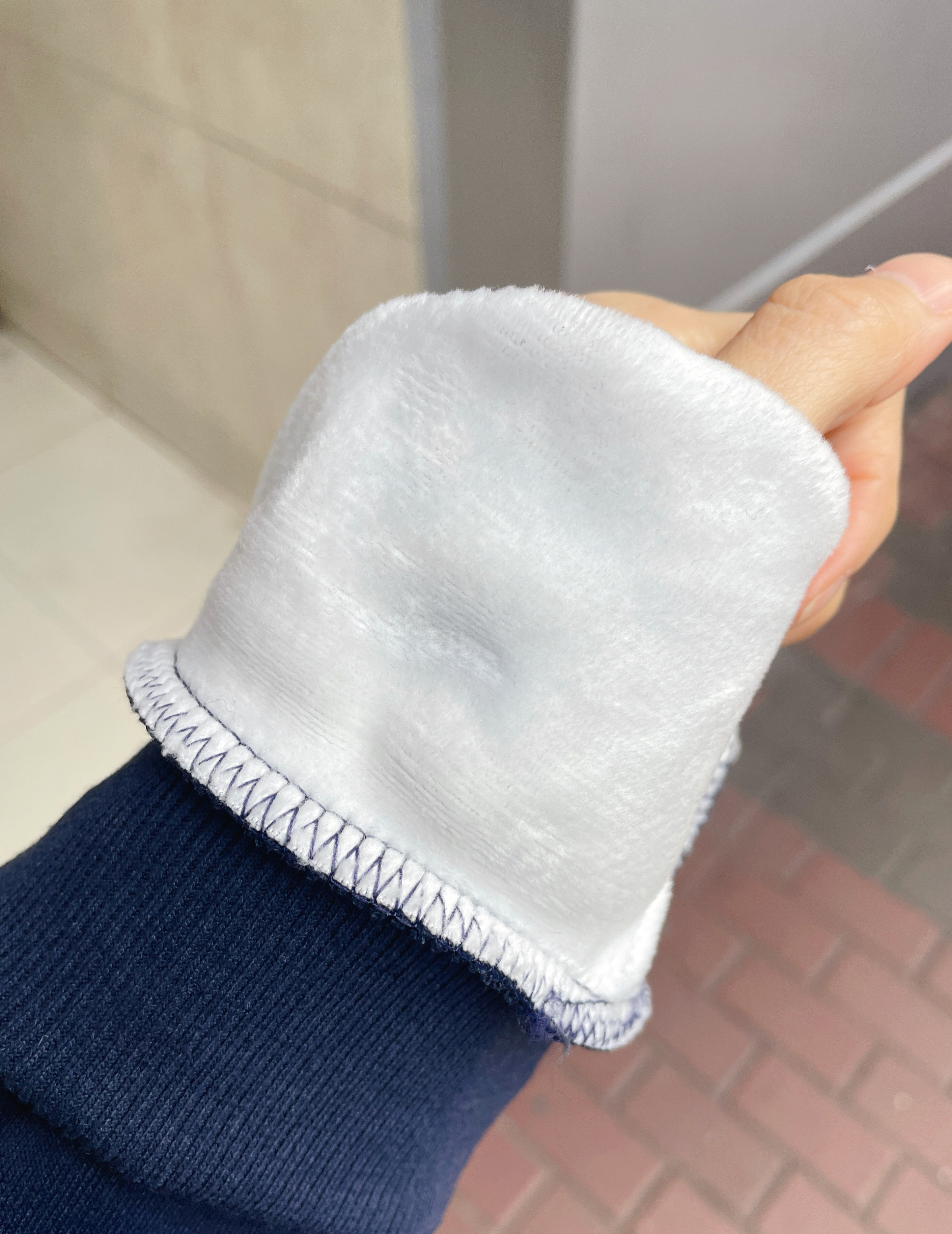 K5539 薄絨底X羊羔毛領衛衣