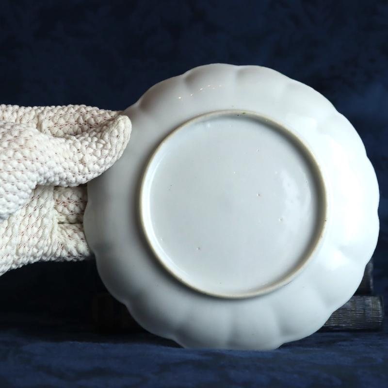 RARE! Antique Pre-Nippon Era Hand-painted floral &Relief Dot Pattern Three-legged Tea Set Duo - Eggshell porcelain(MT1569)