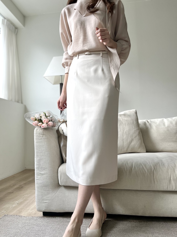 Scarf-Tie Elegance Blouse (Dusty Pink)