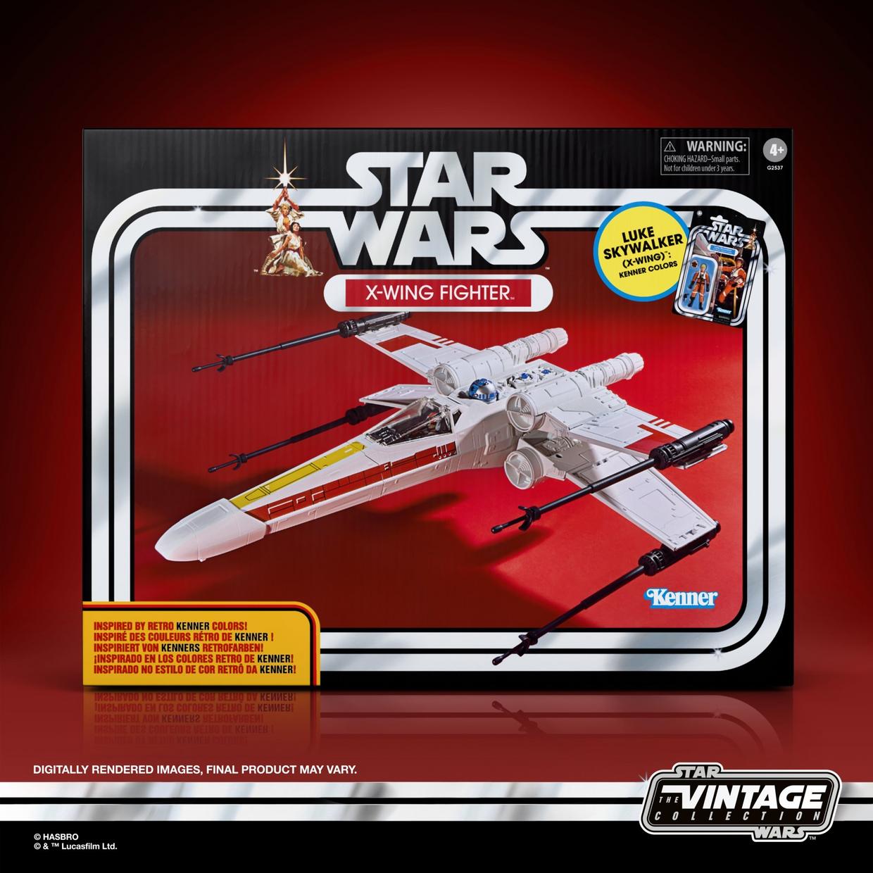 預訂商品 STAR WARS Vintage X-Wing Fighter and Luke Skywalker (X-Wing) Kenner Colors