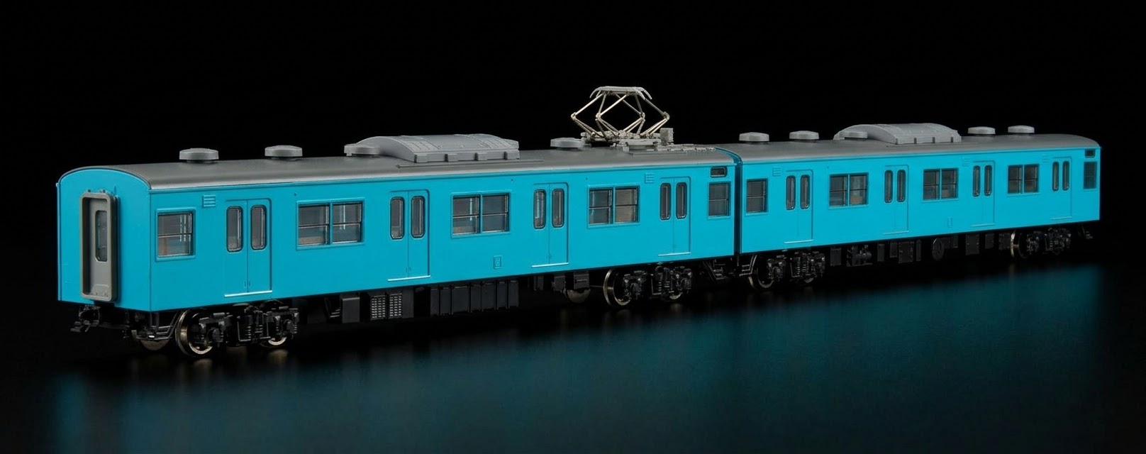 TOMIX 98495 + 98496 JR 103系通勤電車（JR西日本仕様・黒サッシ・スカイブルー）6両編組