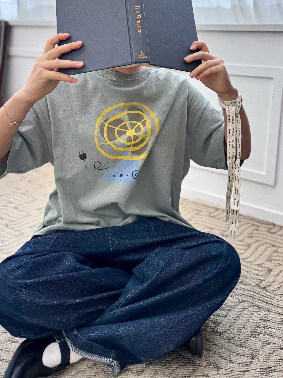 YA OS 復古風扇tee