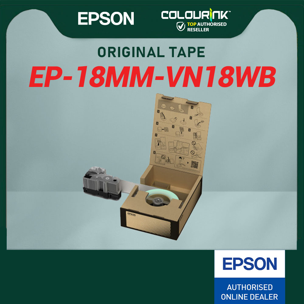 Epson Original Vinyl Laminated Sticker LK-Tape 4WBVN 5WBVN 5YBVN 5WBVN 6YBVN 7WBVN 7YBVN for Labelworks Printer