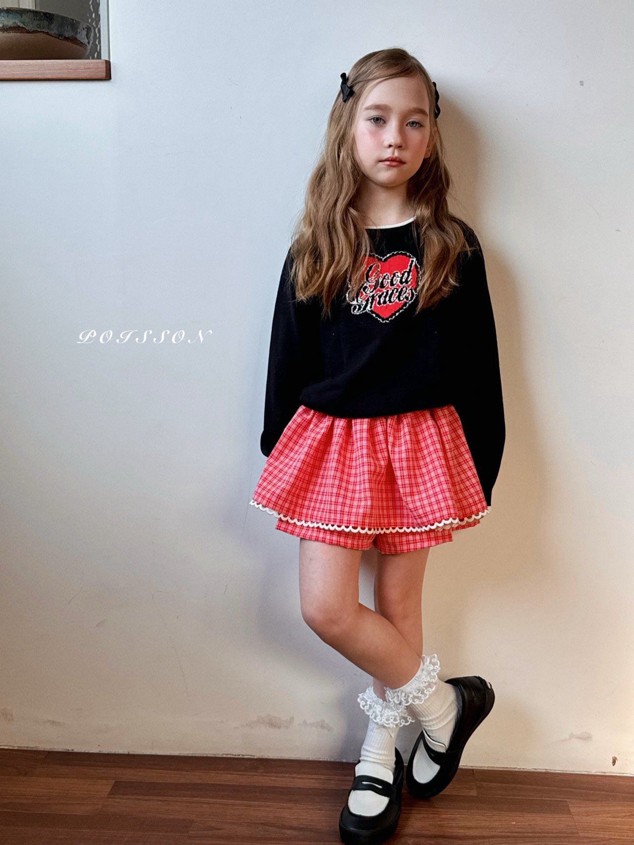 心心 Top / 格仔短裙