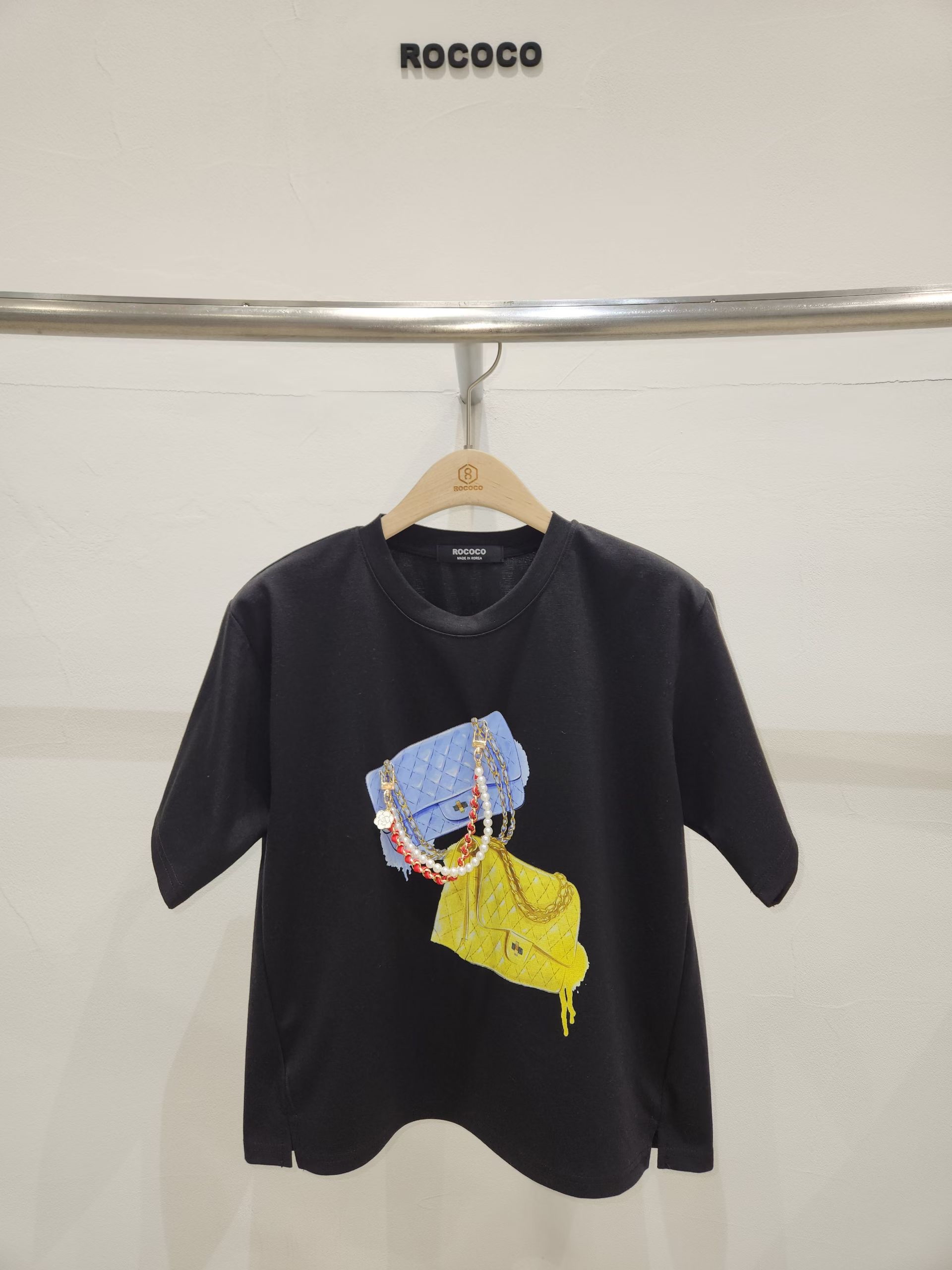 袋Print Tee + charm  