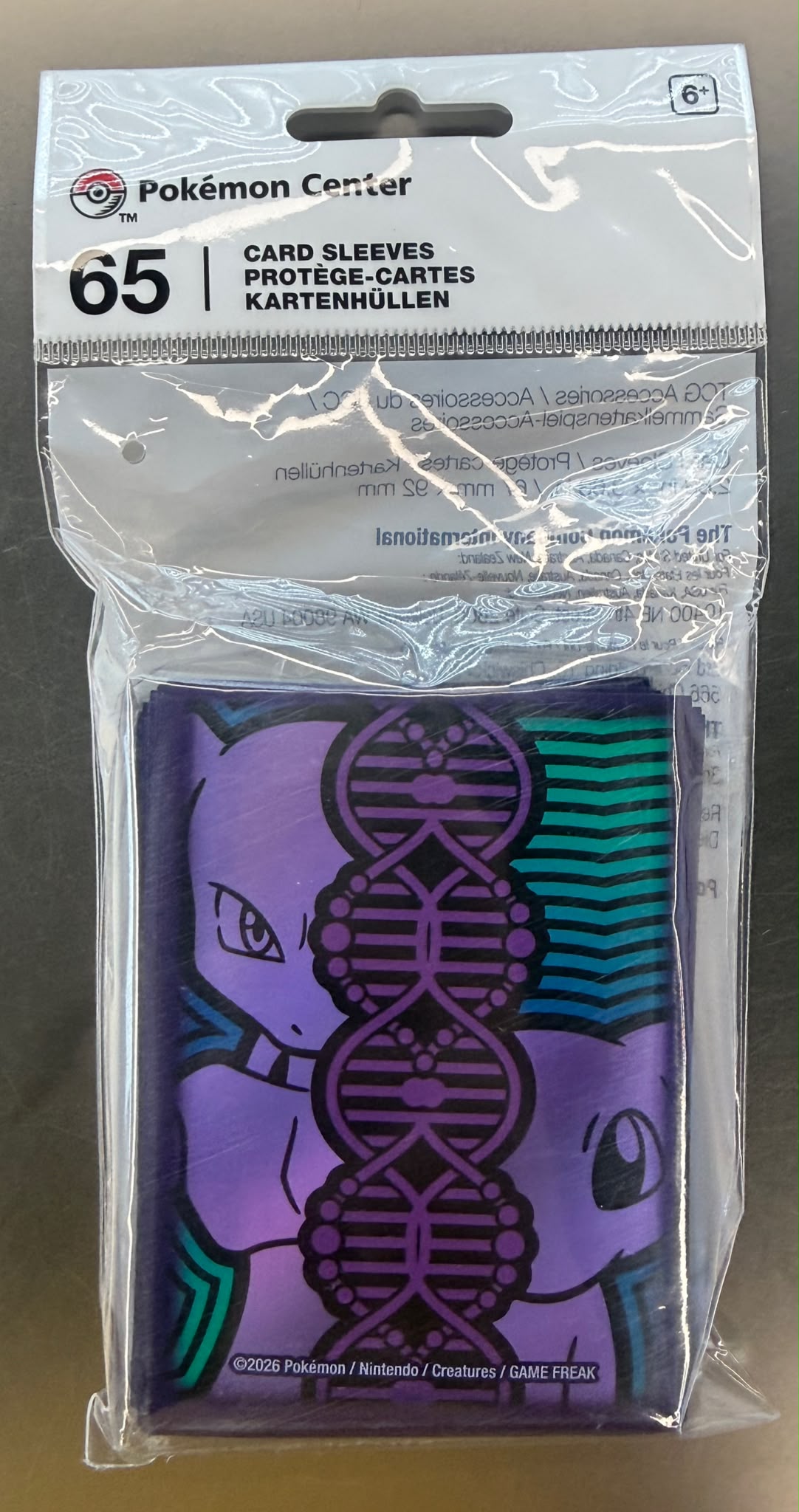 寶可夢中心 超夢 DNA 設計卡套 (65張)