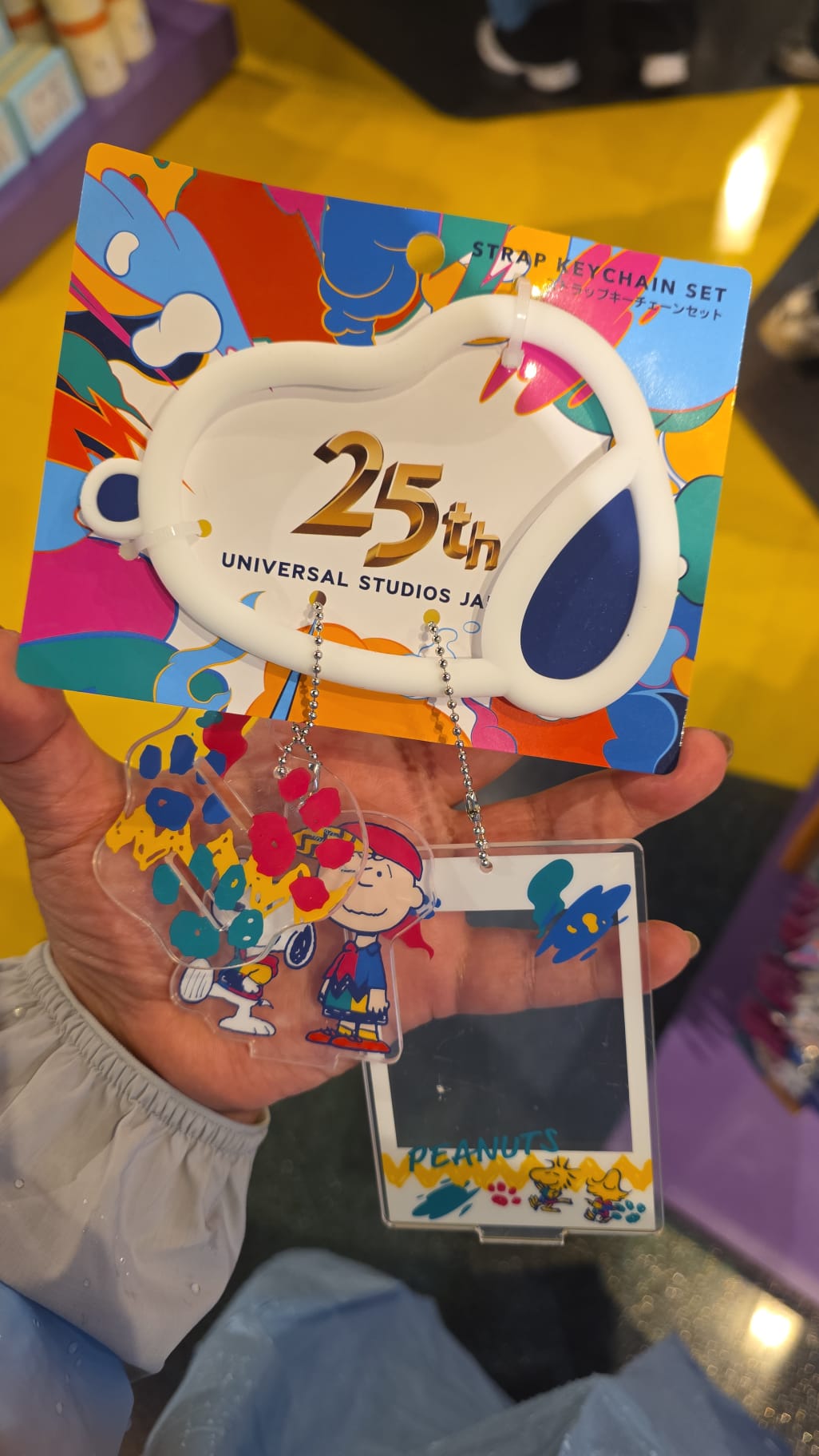 snoopy strap keychain set