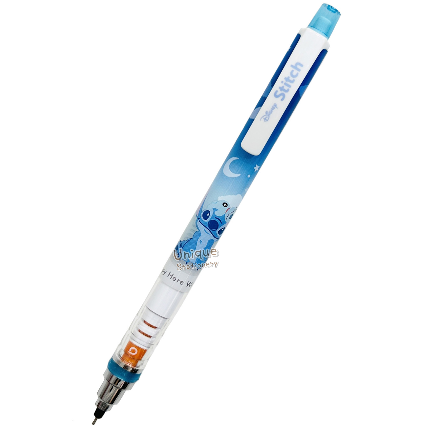 現貨｜Disney Stitch 史迪仔 日版 Uni KURU TOGA 0.5mm 不斷芯旋轉自動 鉛芯筆 (307309)