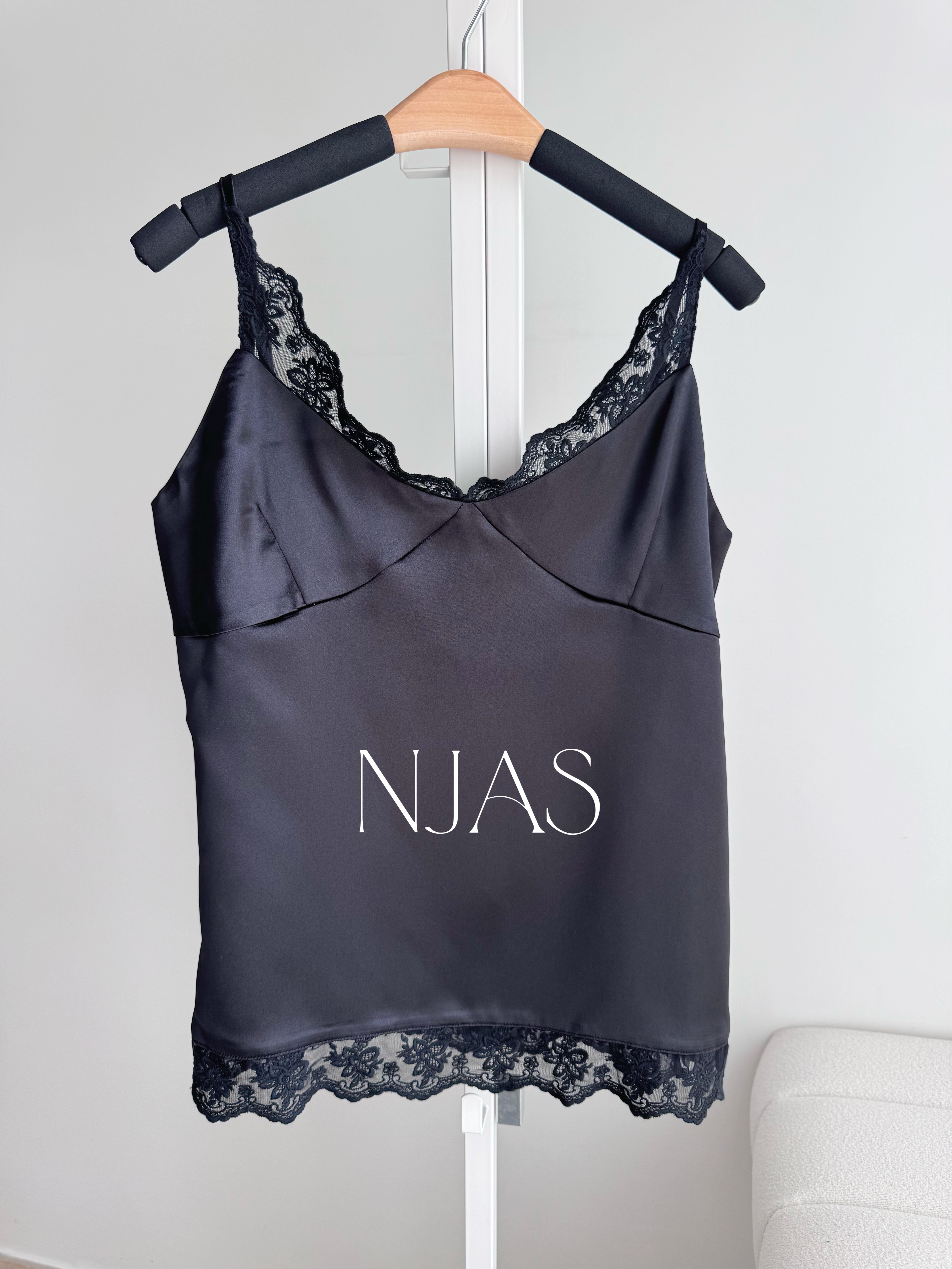 Elegant silky lace top