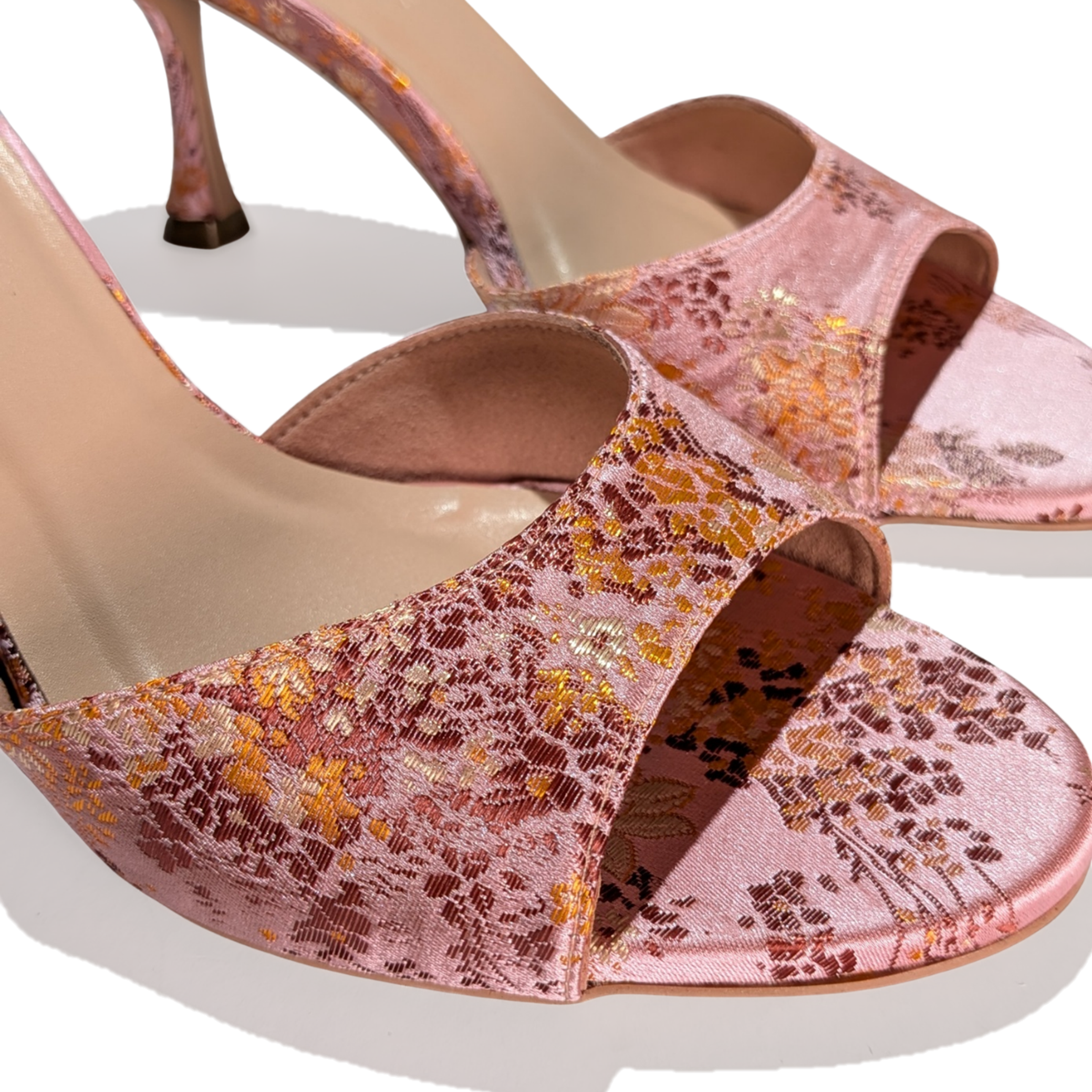 MAYA 75 ROSE PINK BROCADE