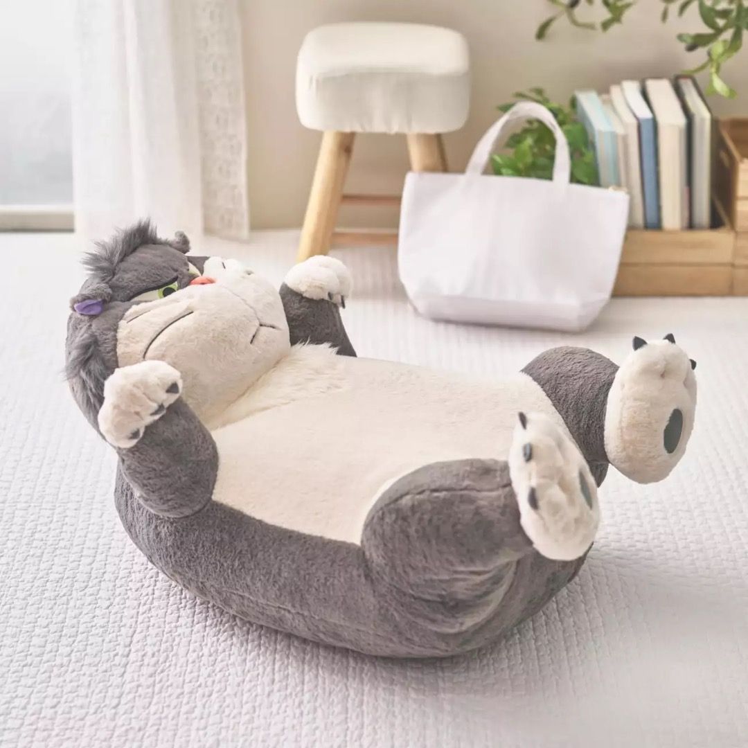 📦預訂 日本代購 Tokyo Disney 東京迪士尼 DISNEY CAT DAY Lucifer 魯斯佛 路西法貓 超大毛絨公仔坐墊🧸