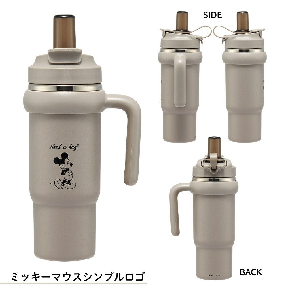 🆕【⭐訂購⭐】 🇯🇵日本直送 🌀#Skater x #Sanrio / #Disney 不銹鋼保溫吸管水壺 (830ml) ［8款選］🌀 [ELED-0075][260608]