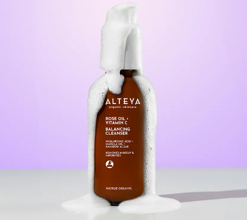 ALTEYA Organic Rose Oil + Vitamin C Balancing Cleanser 有機玫瑰彩虹藻水潤潔面乳 120ml