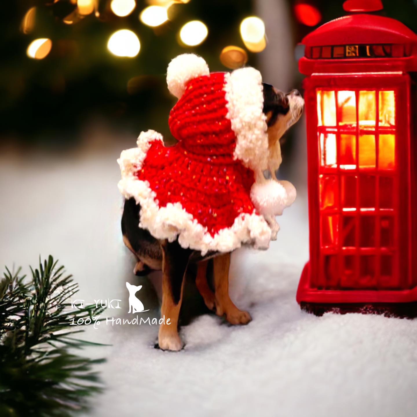 原創設計 毛冷編織作品 短版連帽斗篷（頸後有扣位洞）