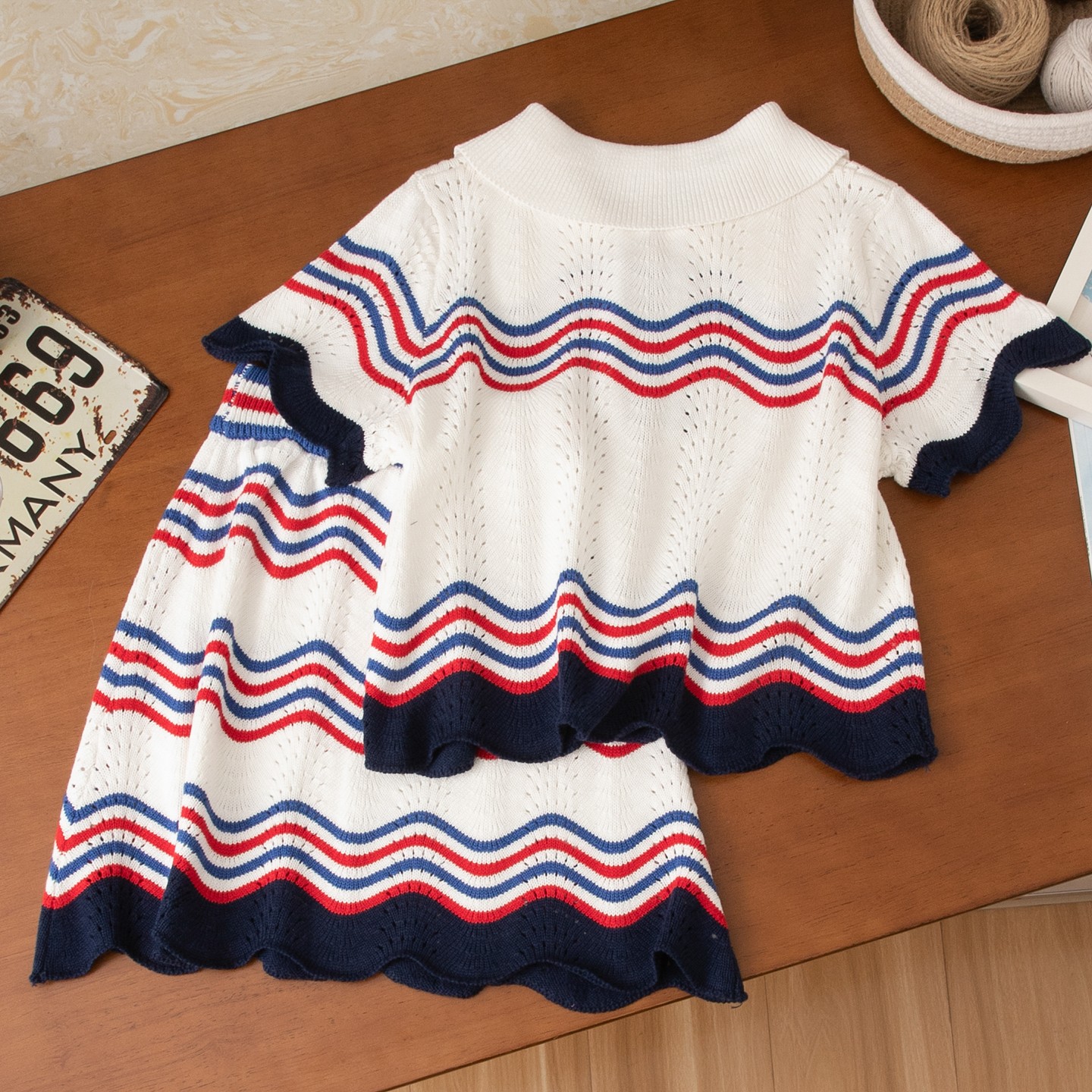 $188套。🌟 H ush Puppies 女童針織兩件套 🌟