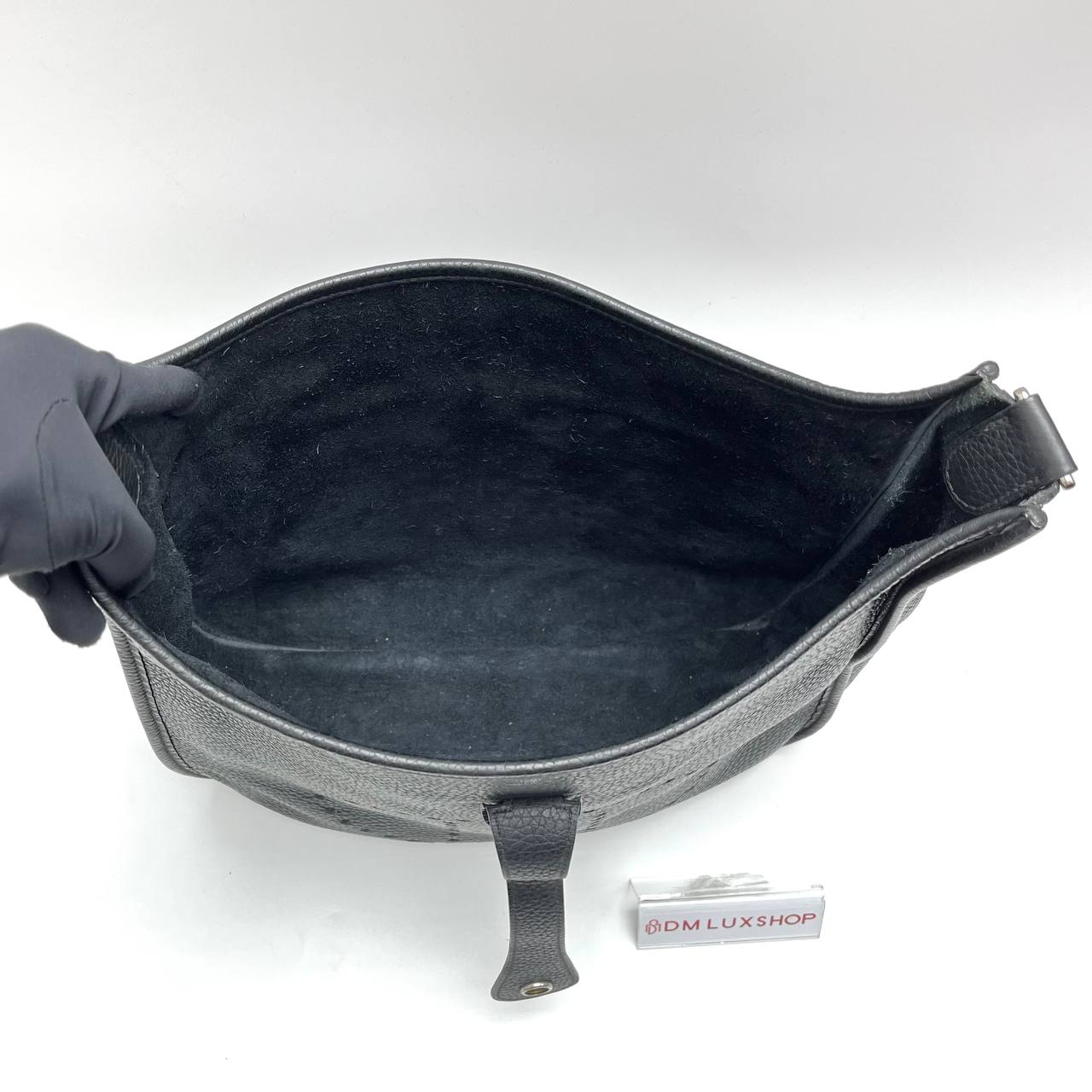 Hermes Evelyne 33 Black SHW (Stamp B)