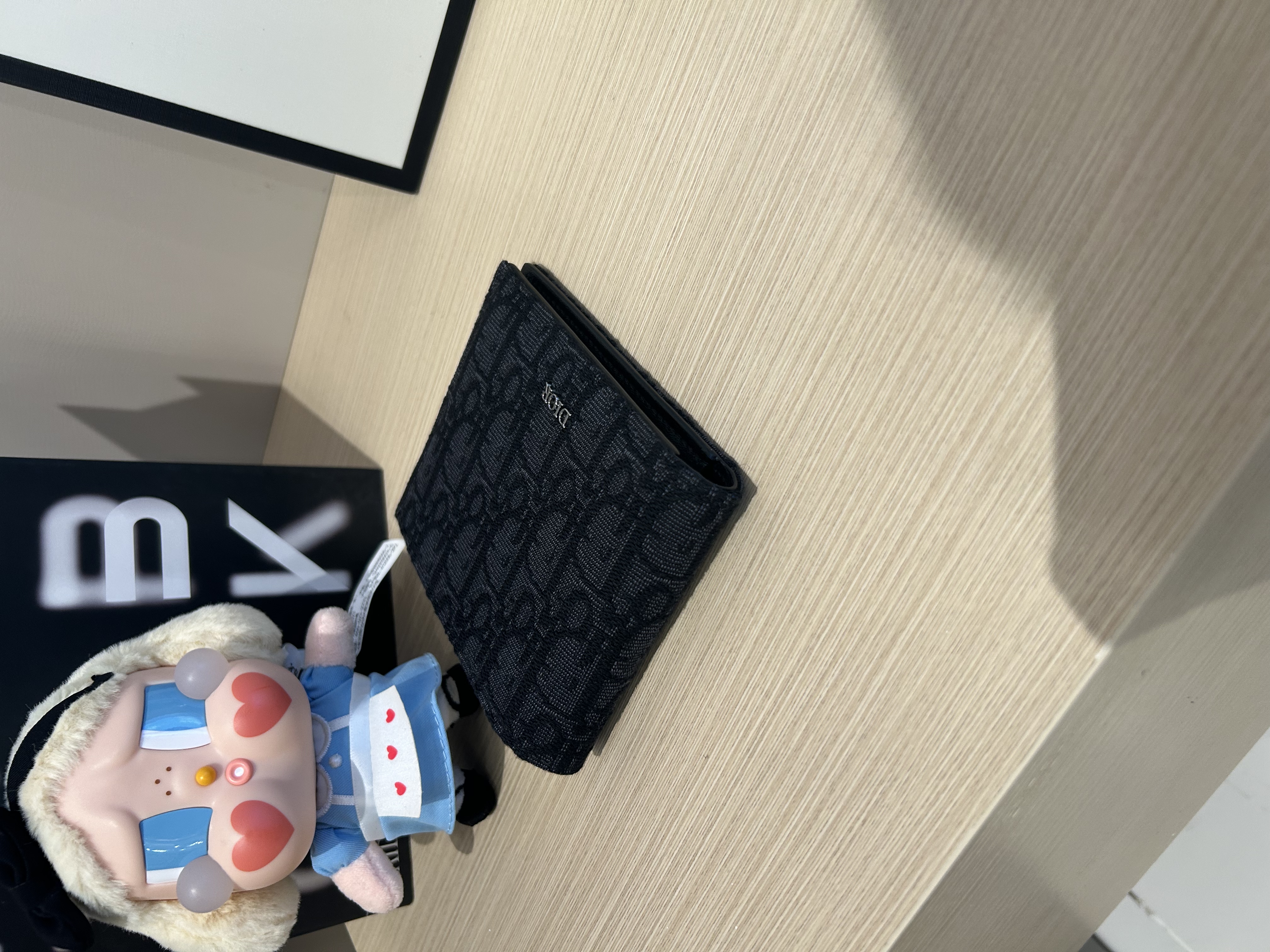 Dior Wallet 黑色 Dior Oblique 緹花銀包 100%Authentic, 99%New ✅Dust bag