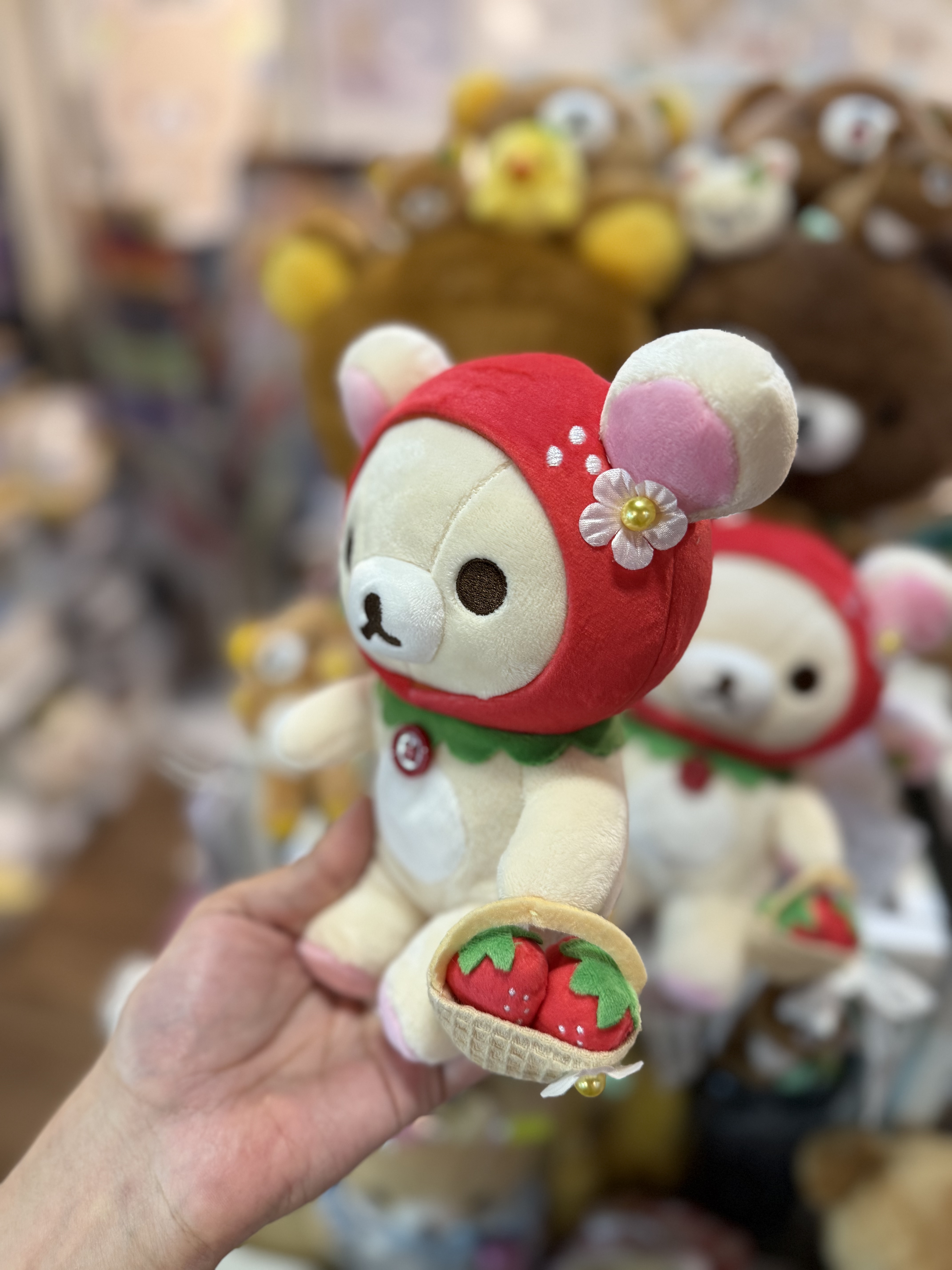 《現貨》全新士多啤梨大使小白熊10週年紀念限定公仔（士多啤梨帽造型）