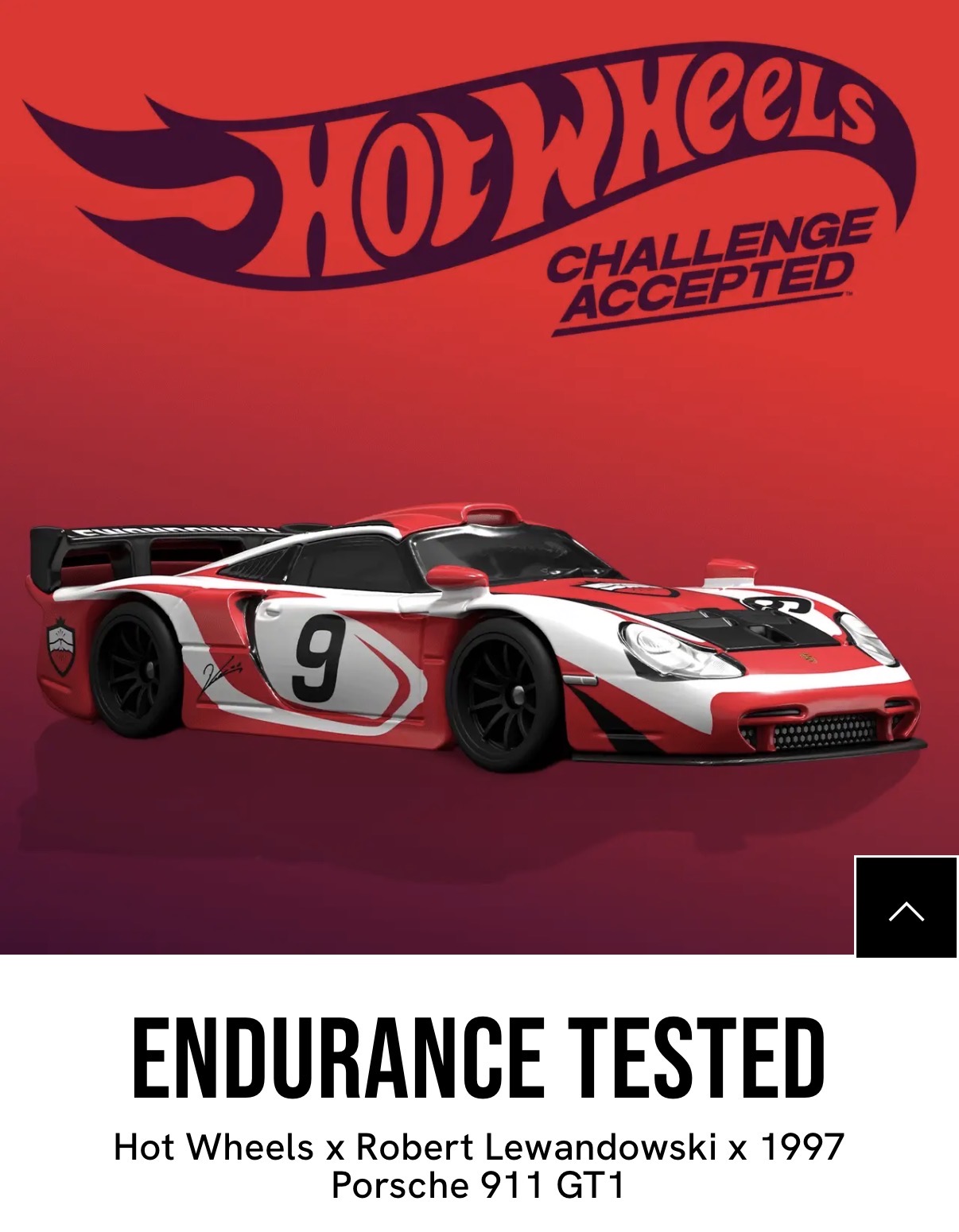 預訂 Pre Order - Hot Wheels x Robert Lewandowski x 1997 Porsche 911 GT1 Hotwheels