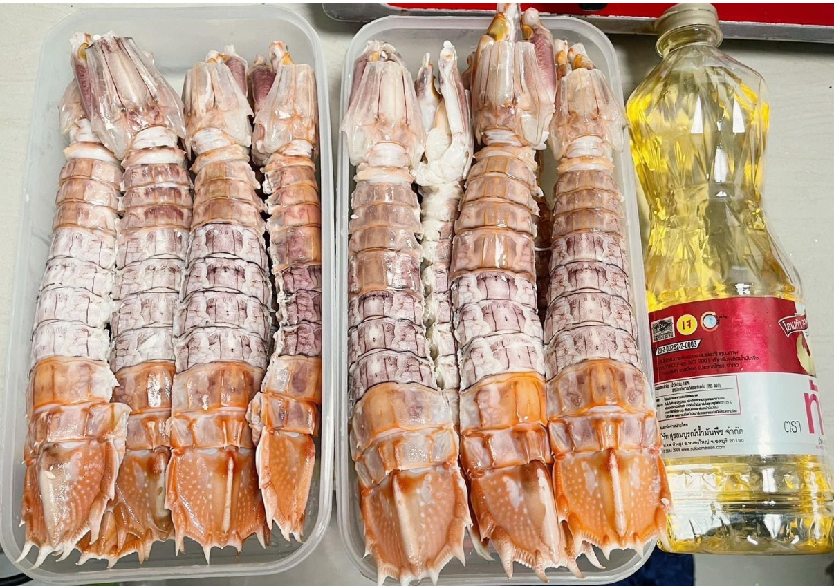 泰國即食海鮮之選罕有大隻瀨尿蝦