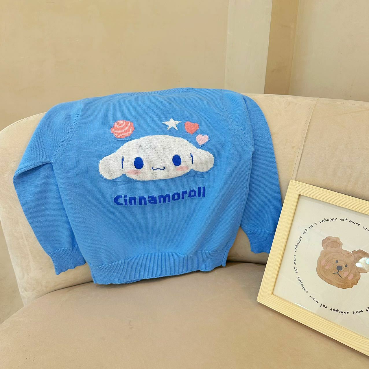 Sanrio 卡通刺繡針織冷衫 -1件 - 1