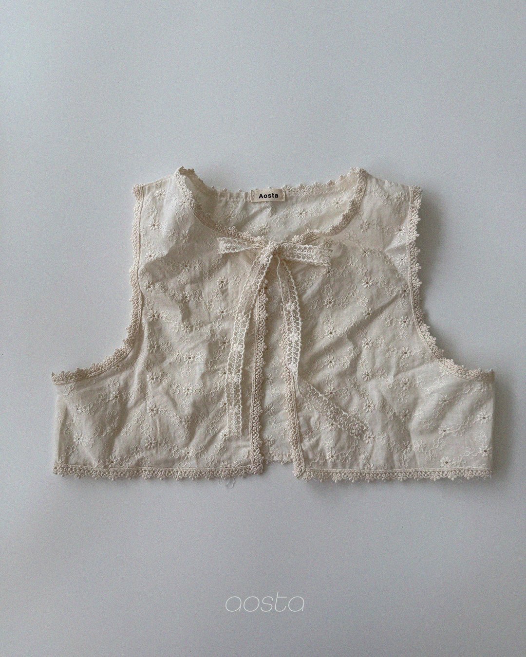 Aosta | [Lace Open Vest]