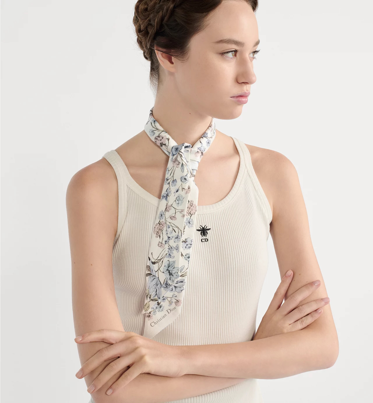 Dior 全新🆕 100%絲 Millefiori Mitzah圖案絲巾