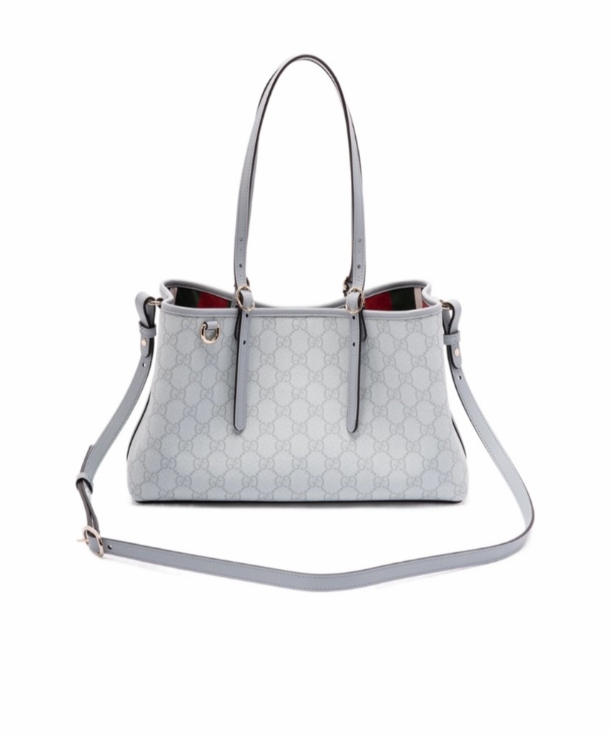 Gucci 女士 GG Emblem 中号托特包均码码中号、30cm*11cm*18cm 