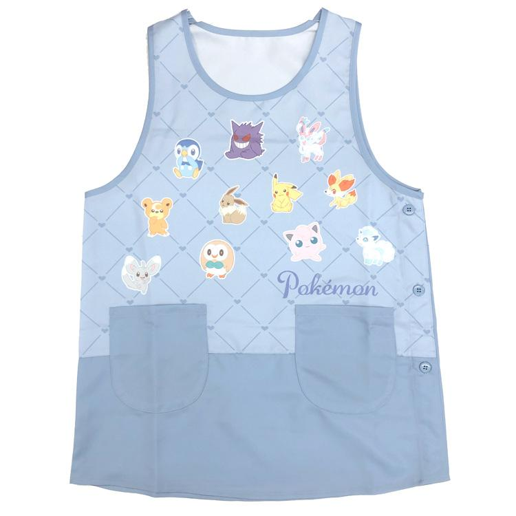 日本直送 Pokemon 寶可夢 成人圍裙 側邊鈕扣