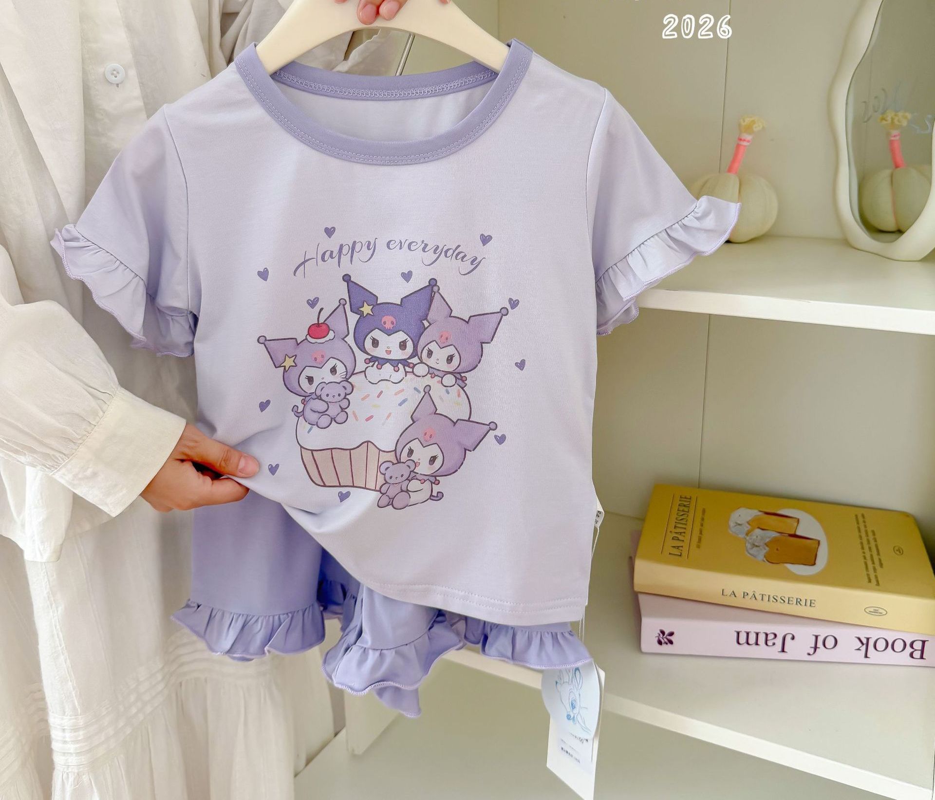 4款選擇/$58套。兒童家居服短袖短褲套裝