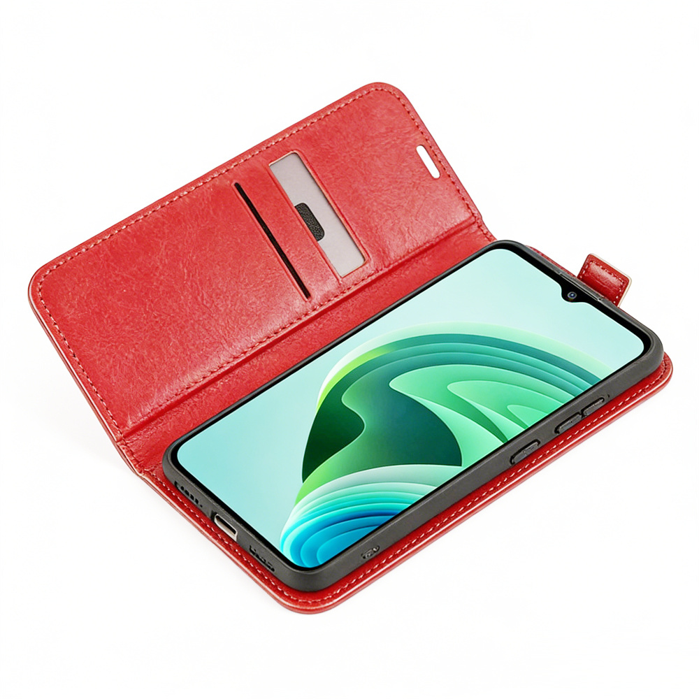 適用三星GalaxyA12 翻蓋手機殼 PU皮革保護套 皮夾手機保護套 ［平行進口］ HK2757