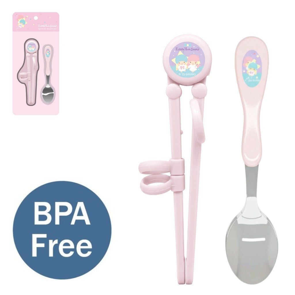 Little twin stars 學習餐具套裝(筷子+湯匙）