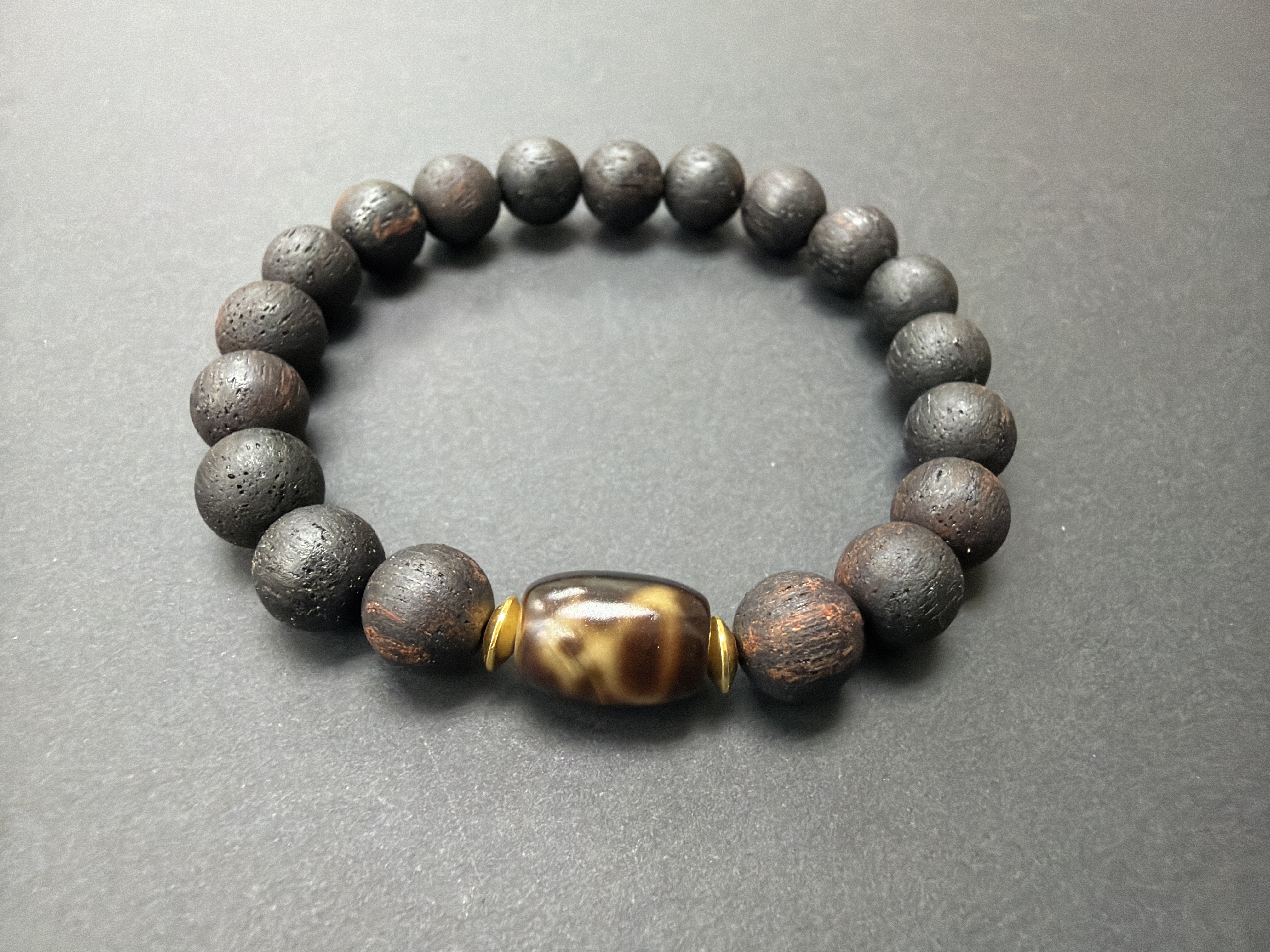 財神天珠配：8mm 降真香手串