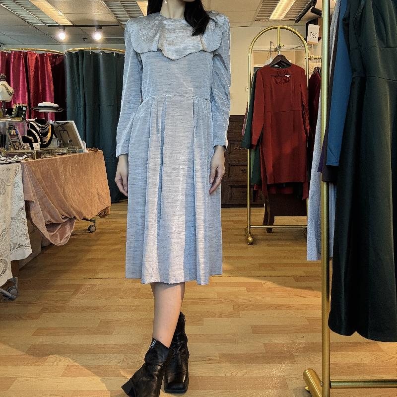 Vintage Japanese Silver Day And Night Dress with Pockets(MT1840-26)