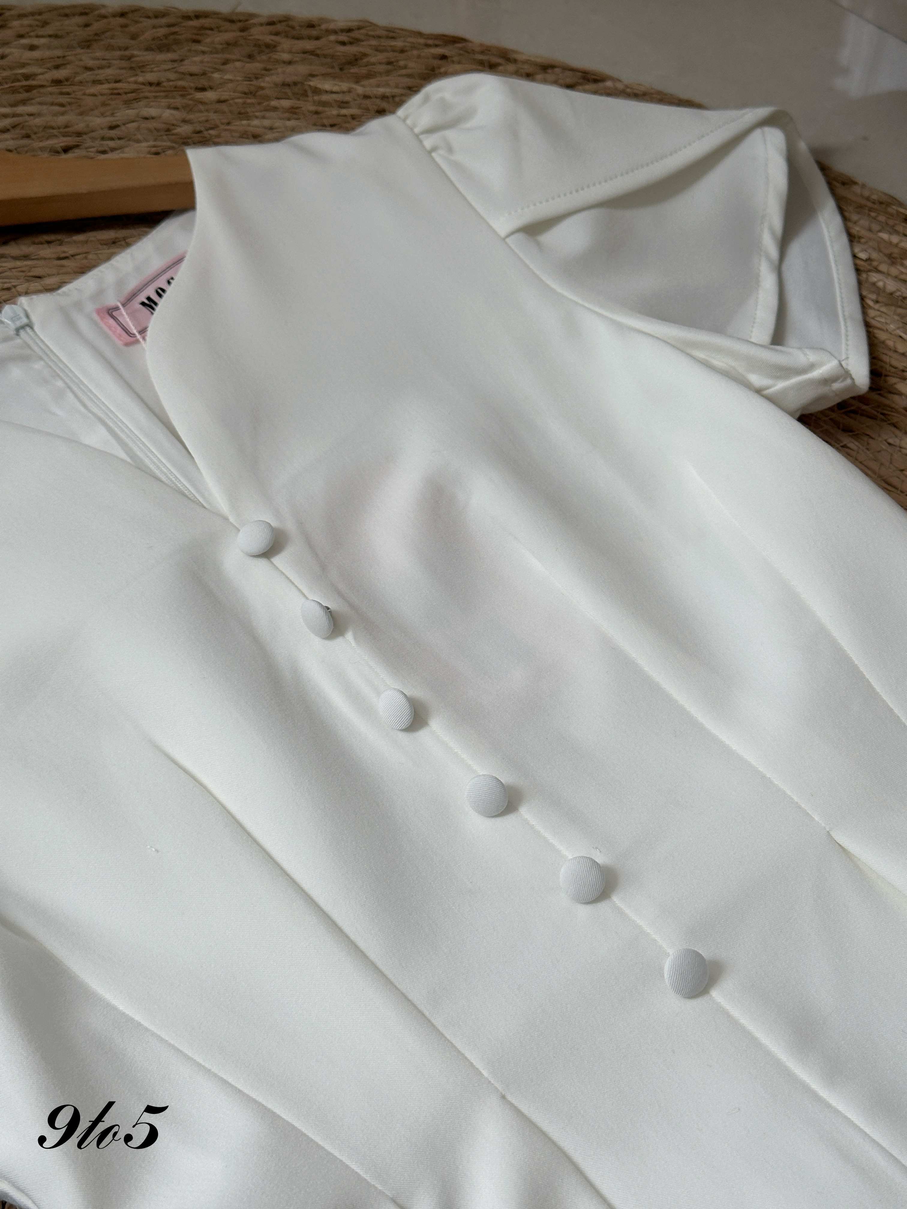 T4133 Puff Sleeve Peplum Top - 3 Colors 