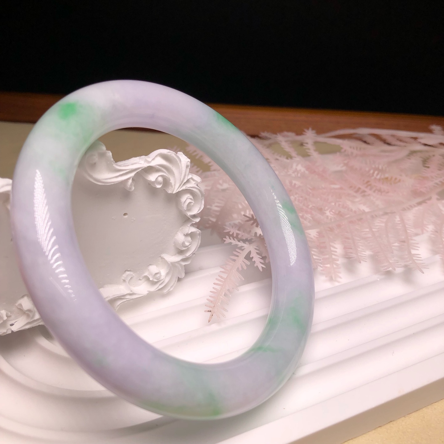 白底青圓鐲57.5mm YM00180