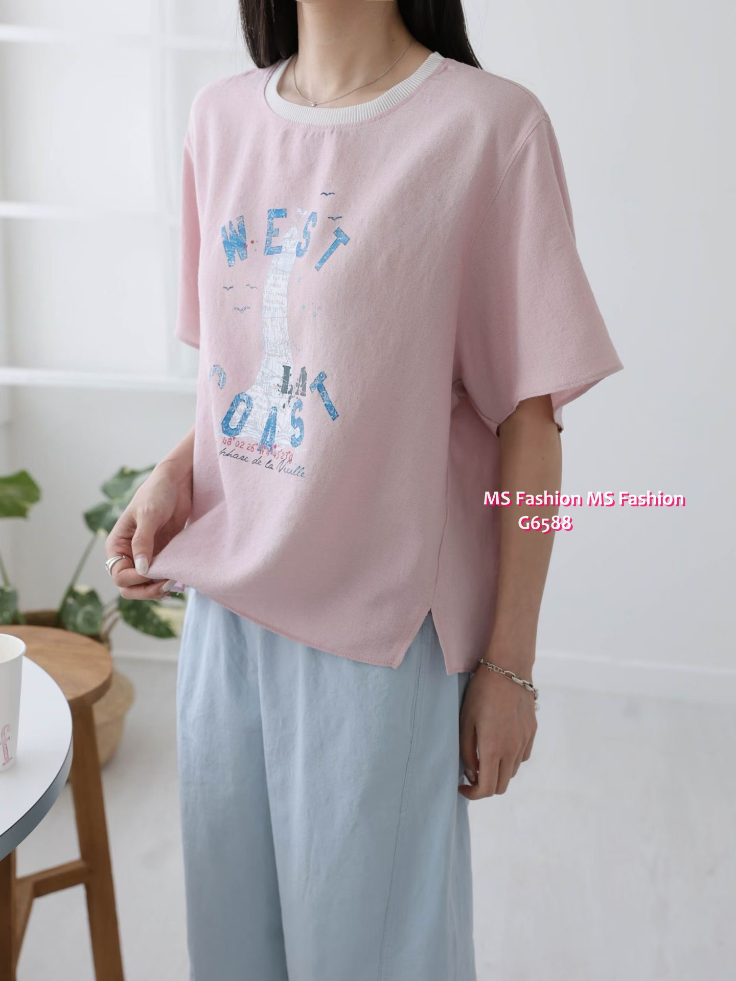 G6588 靚print top