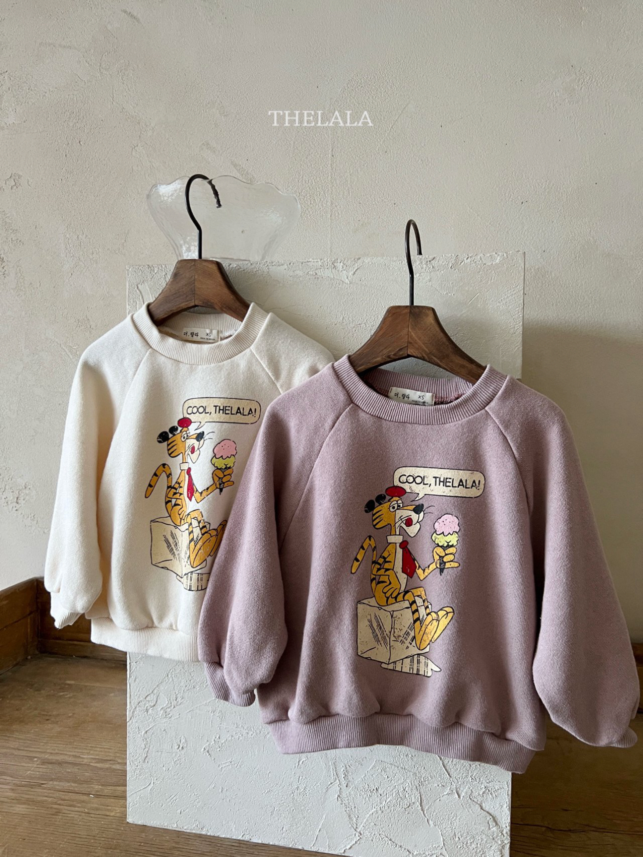 🌸預訂 韓國直送🌸🇰🇷THELALA兩色親子款老虎印花衛衣